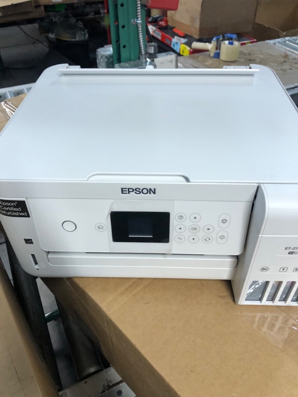 Photo 3 of *PARTS ONLY DOES NOT FUNCTION PROPERLY*
Epson EcoTank ET-2803 Wireless Color All-in-One Supertank Inkjet Printer, White