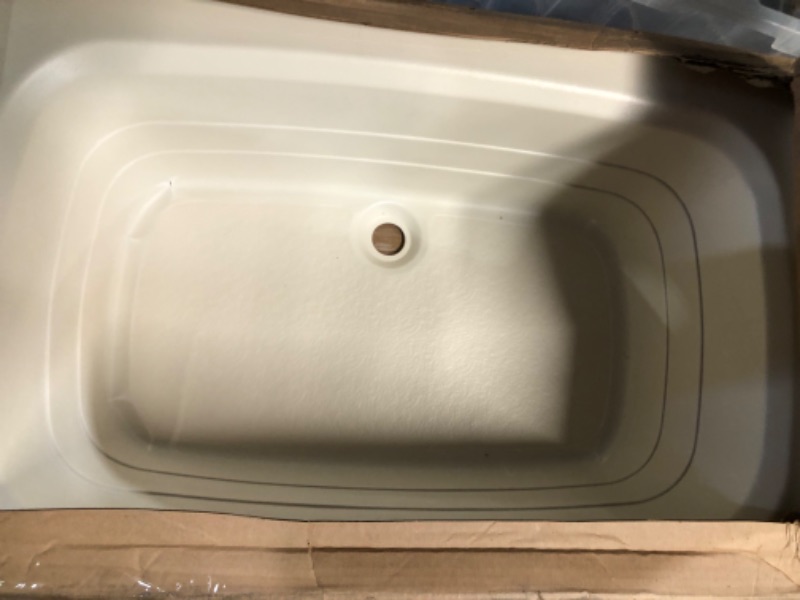 Photo 3 of MINOR DAMAGE*** Lippert 209648 Better Bath 24" x 36" RV Bath Tub Center Drain White