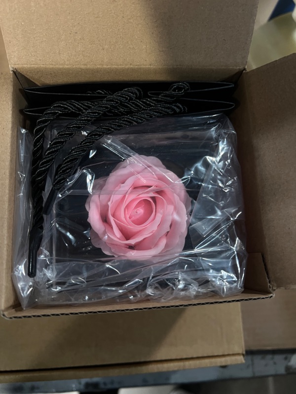 Photo 2 of  Preserved Real Rose Gift Box (Pink)