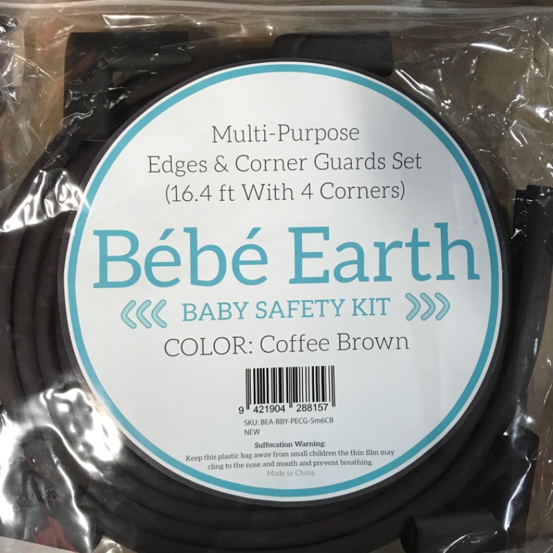 Photo 3 of Bebe Earth Baby Proofing Edge and Corner Guard Protector Coffee Brown