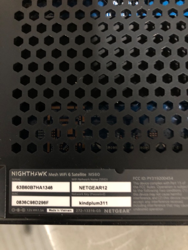 Photo 4 of NETGEAR Nighthawk Whole Home Mesh WiFi 6 System (MK62) - AX1800 router with 1 satellite extender, coverage up to 3,000 sq. ft. and 25+ devices Mesh WiFi 6 (2 Pack)