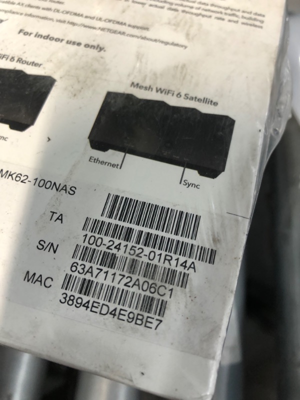 Photo 3 of NETGEAR Nighthawk Whole Home Mesh WiFi 6 System (MK62) - AX1800 router with 1 satellite extender, coverage up to 3,000 sq. ft. and 25+ devices Mesh WiFi 6 (2 Pack)