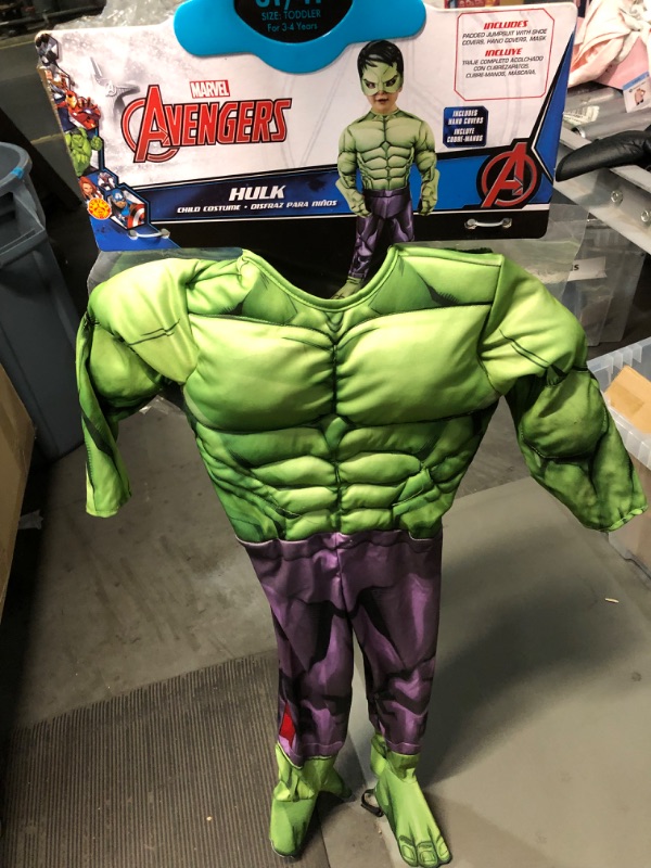 Photo 1 of MARVEL AVENGERS HULK CHILDRENS COSTUME, SIZE 3T-4T