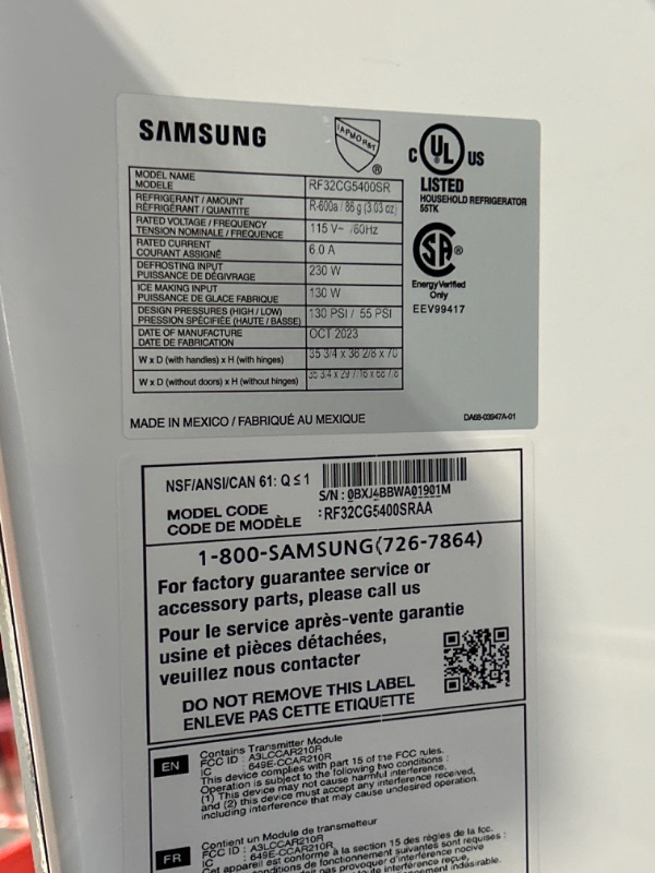 Photo 9 of ***STOCK IMAGE IS A REFERENCE- SEE NOTES**  SAMSUNG RF32CG5400SR 31 Cu. Ft. Stainless Steel 3-Door French Door Refrigerator