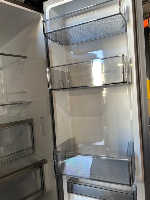 Photo 6 of **STOCK IMAGE IS A REFERENCE ONLY- SEE NOTES**  Samsung Bespoke 30 Cu. Ft. White Glass 3-Door French Door Refrigerator with Beverage Center™