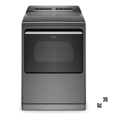 Photo 1 of ***USED - DIRTY - POWERS ON - UNABLE TO TEST FURTHER***
Whirlpool Smart Capable 7.4-cu ft Hamper DoorSteam Cycle Smart Gas Dryer (Chrome Shadow) ENERGY STAR