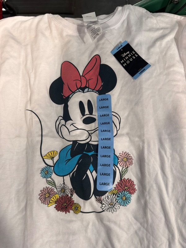 Photo 1 of Disney Minnie Mouse Tee, Size Large