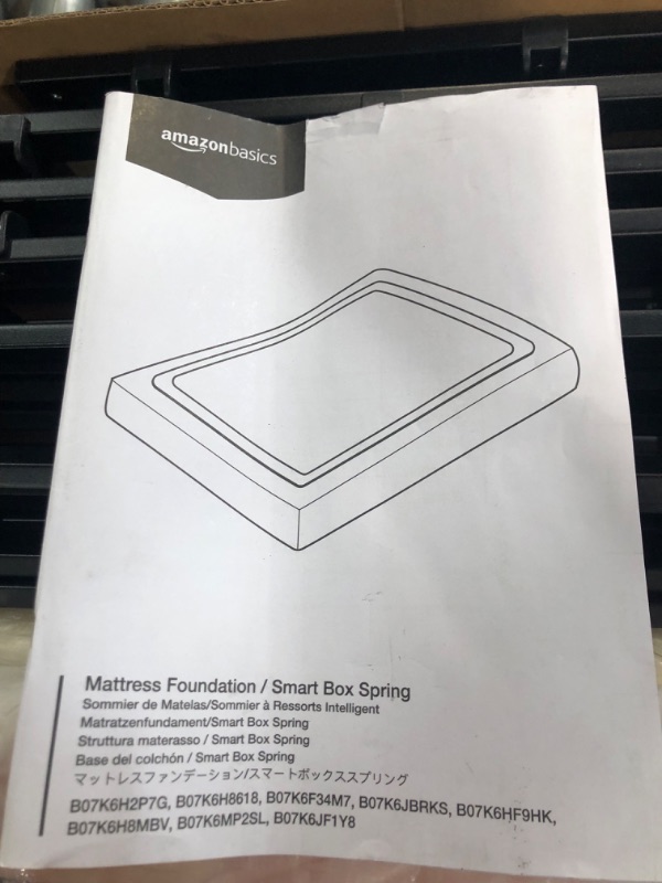 Photo 3 of ***UNKNOWN SIZE***
Amazon Basics Smart Box Spring Bed Base, 5-Inch Mattress Foundation