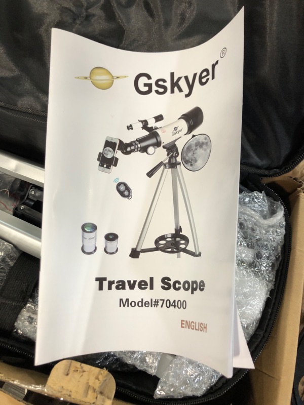 Photo 2 of Gskyer Telescope, Telescopes for Adults, 80mm AZ Space Astronomical Refractor Telescope, Telescope for Kids, Telescopes for Adults Astronomy, German Technology Scope AZ80400