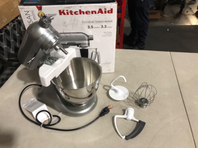 Photo 2 of **LOOKS NEW** **SEE NOTES** KitchenAid® 7 Quart Bowl-Lift Stand Mixer, Contour Silver