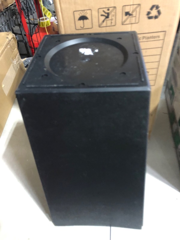 Photo 5 of **DAMAGE** Worth Garden 2-Pack Black Tall Planter - Plastic Square Tapered Plant Pots