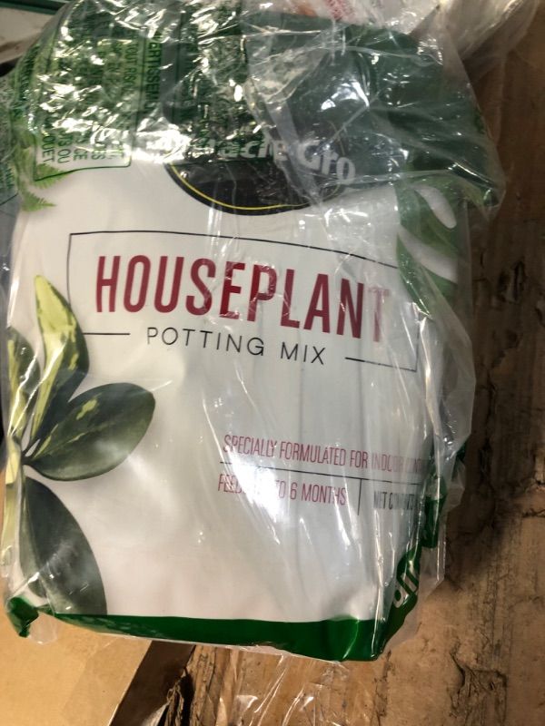 Photo 3 of Miracle-Gro Houseplant Potting Mix: Fertilized, Perlite Soil for Indoor Gardening, Designed to Be Less Prone to Gnats, 4 qt. 1 Pack Houseplant Potting Mix