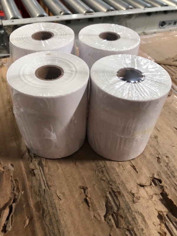 Photo 1 of L LIKED 4 Rolls of 4" x 6" Direct Thermal Shipping Labels with 250 Labels/Roll - Compatible Zebra 2844 ZP-450 ZP-500 ZP-505