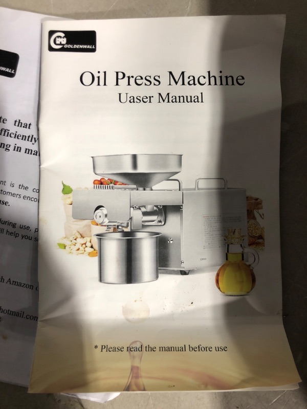 Photo 6 of * used * 
Kitchen Oil Press Machine Electric Automatic Oil Press Extractor Organic Oil Expeller 