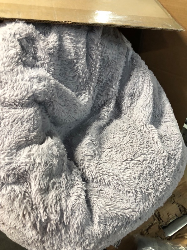 Photo 1 of [READ NOTES]
Big Joe Teardrop Bean Bag Chair, Gray Shag Fur, Soft Faux Fur, 3 feet Big Large Teardrop Grey
