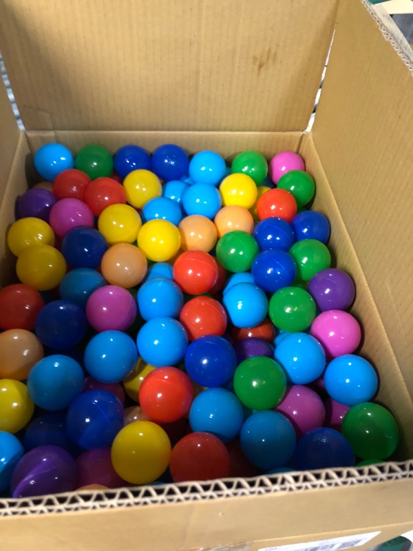 Photo 1 of ***USED - SOME OF THE BALLS MAY BE MISSING***
Playz 500 Soft Plastic Mini Ball Pit Balls w/ 8 Vibrant Colors