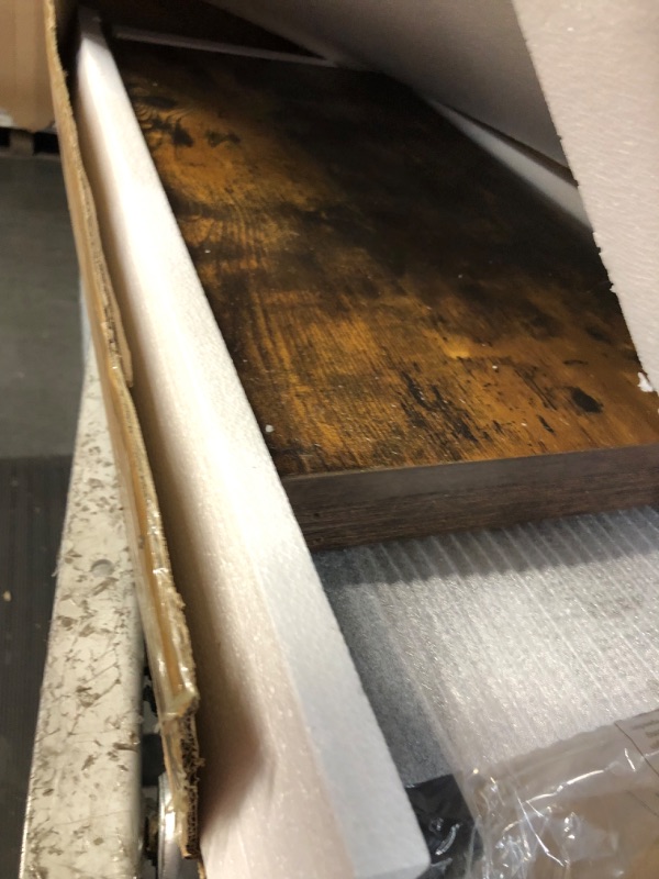 Photo 1 of HOOBRO 3 Tier Bookshelf, Industrial Bookcase, Record Storage Rack with Side Fence