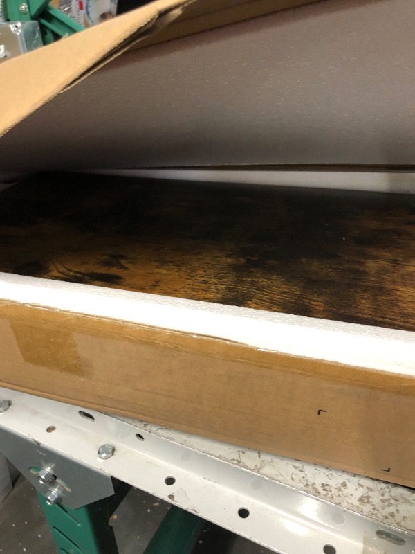 Photo 1 of HOOBRO 3 Tier Bookshelf, Industrial Bookcase, Record Storage Rack with Side Fence