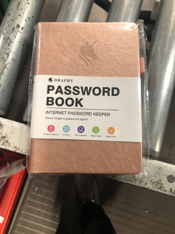 Photo 1 of DRAPHY Password Book with Alphabetical Tabs