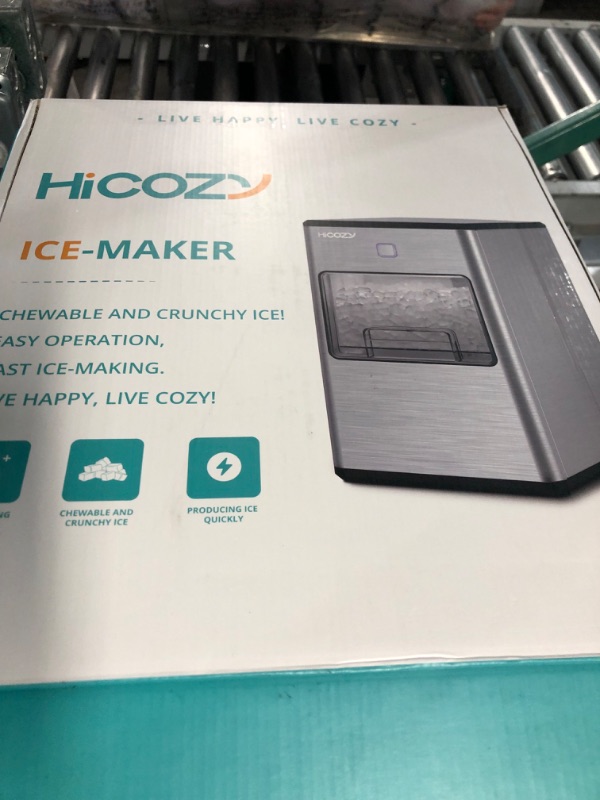 Photo 2 of *parts only* HiCOZY Countertop Nugget Ice Maker, Compact Sonic Ice Maker, Produce Ice in 5 Mins                                                                                                                                                                