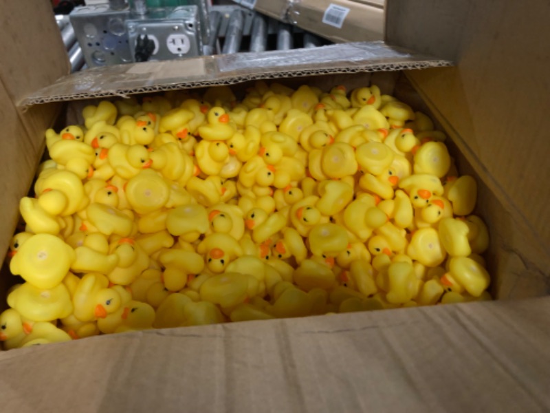 Photo 2 of 1500 Pcs Mini Rubber Ducks in Bulk Bath Toy Squeak  1.57 x 1.57 x 1.18 Inches