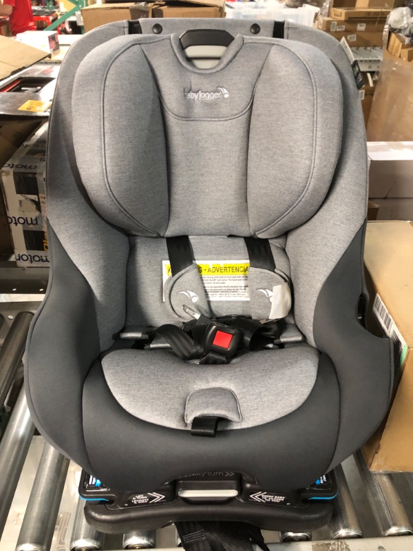 Photo 5 of Baby Jogger City Turn Rotating Convertible Car Seat | Unique Turning Car Seat Rotates for Easy in and Out, Phantom Grey