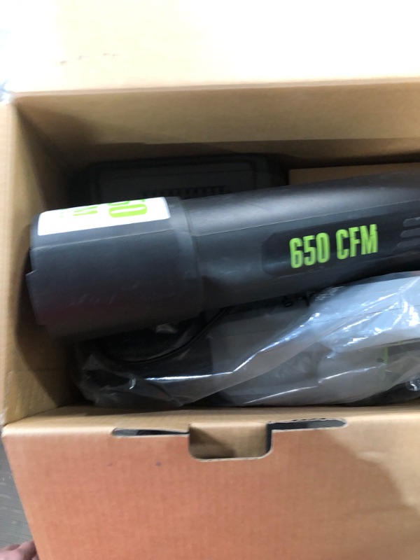 Photo 3 of **PARTS ONLY, NON-REFUNDABLE**
EGO Power+ 180 mph 650 CFM 56 V Battery Handheld Leaf Blower Kit (Battery Charger)