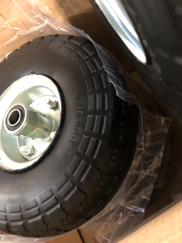 Photo 1 of (4-Pack) AR-PRO 10-Inch Solid Rubber Tires and Wheels - Replacement 4.10/3.50-4”