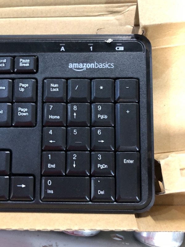 Photo 6 of Amazon Basics Wireless Keyboard-Quiet and Compact-US Layout (QWERTY)