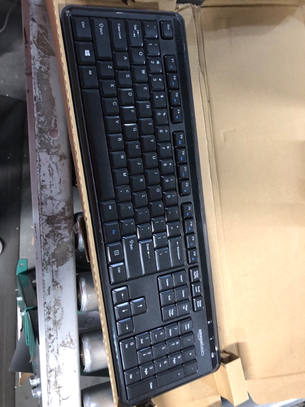 Photo 4 of Amazon Basics Wireless Keyboard-Quiet and Compact-US Layout (QWERTY)