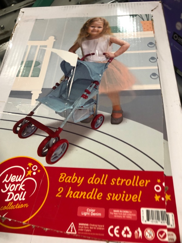 Photo 4 of Baby Doll Stroller for Toddler Girls & Big Kids 6-8 Years Old | 28” Baby Stroller