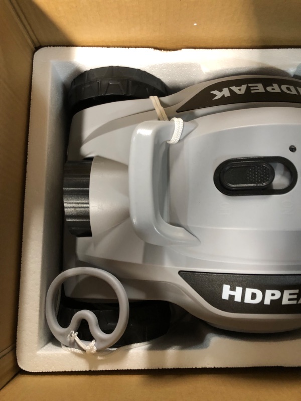 Photo 1 of **NON REFUNDABLE NO RETURNS SOLD AS IS**
**PARTS ONLY**Cordless Robotic Pool Cleaner, HDPEAK Pool Vacuum Lasts 110 Mins, Auto-Parking, Rechargeable, Grey