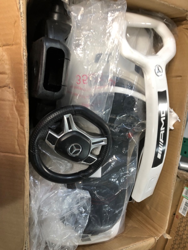 Photo 1 of [READ NOTES]  ***PARTS ONLY****
Best Ride On Cars 4 in 1 Mercedes Battery Powered Push Car, White