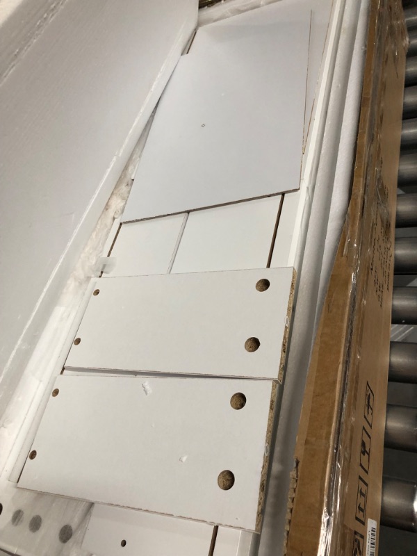 Photo 1 of Console Table, White Console Table with Storage, 