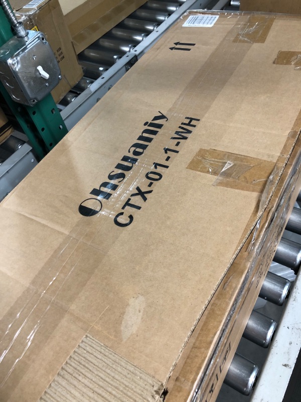 Photo 1 of Console Table, White Console Table with Storage, 