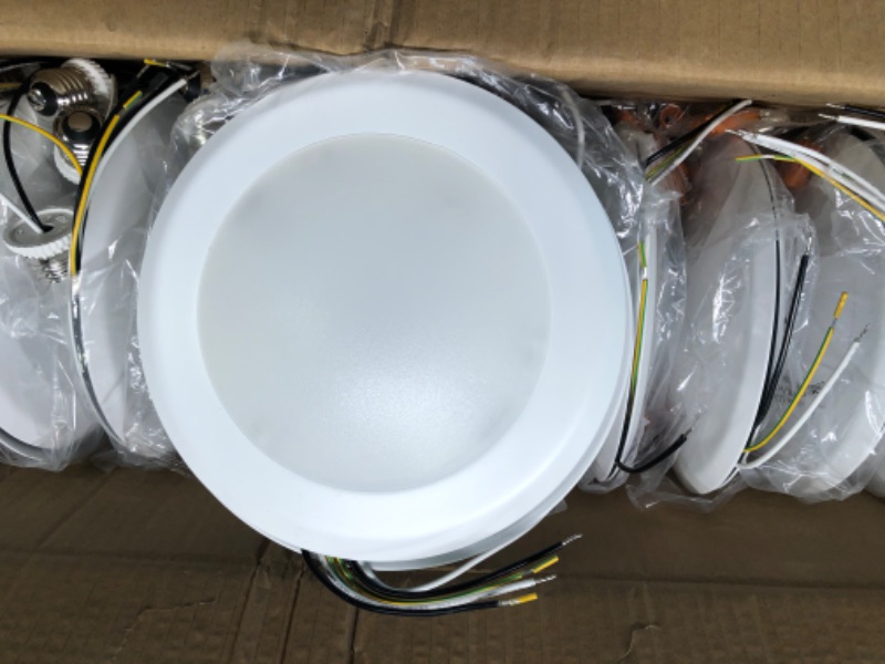 Photo 7 of Sunco 24 Pack 6 Inch Ultra Thin LED Recessed Ceiling Lights Slim, 6000K Daylight Deluxe, Dimmable 14W=100W, Smooth Trim, Canless Wafer Thin with Junction Box