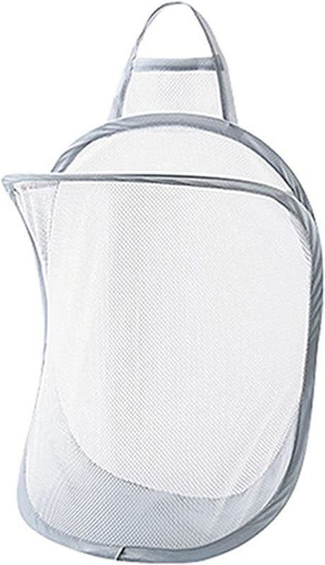 Photo 1 of Hanging Pop-Up Laundry Hamper Foldable Basket Wall Mounted Dirty Clothes Basket
