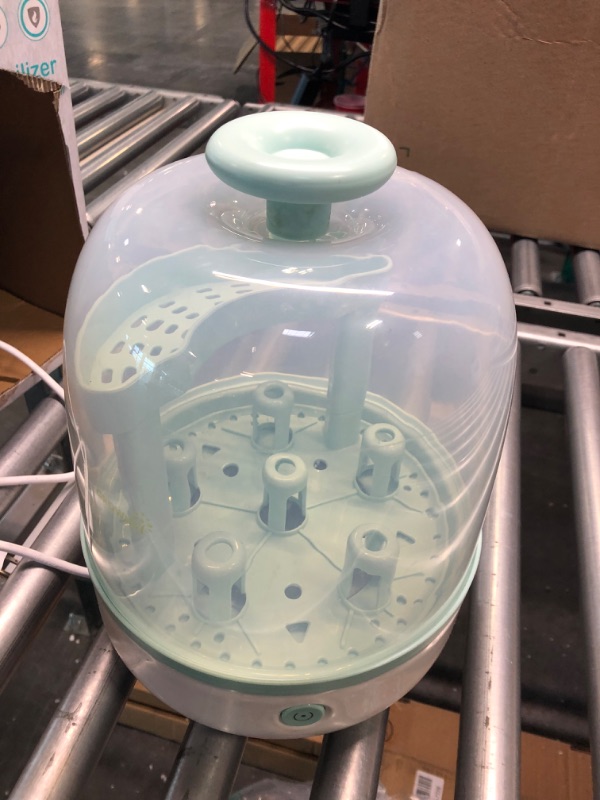 Photo 1 of Bottle Sterilizer, Baby Bottle Steam Sterilizer Sanitizer for Baby Bottles Pacifiers Breast Pumps Large Capacity and 99.99% Cleaned in 8 Mins green