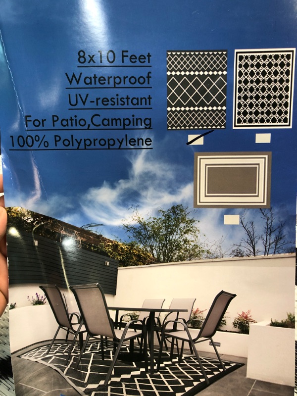 Photo 1 of 8x10 Feet Waterproof UV-resistant For Patio. Camping. - 100% polypropylene