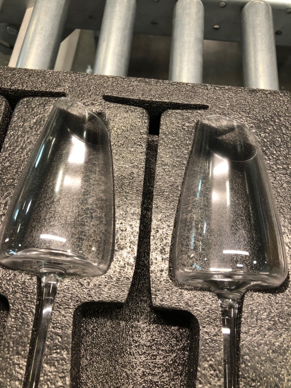 Photo 4 of BINGKOU Wine Glasses Set of 6 - Crystal Red Wine Glasses 18oz - Hand blown Italian Long stem White Wine Glasses, Lead-Free Premium Glassware (18oz,6 pack)
