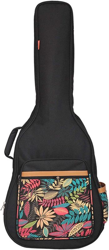 Photo 1 of  Guitar Bag Shoulder Guitar Backpack Instrument Bag Guitar Bag 41 Inch Folk Guitar Bag Acoustic and Classical Guitar Pack (Color : Black, Size : 41 inches)