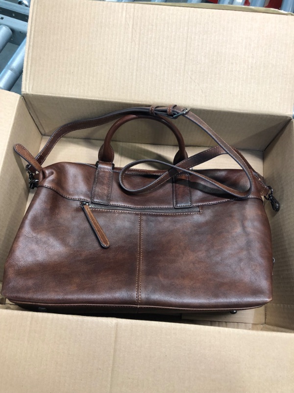 Photo 1 of Women Genuine Leather Handbags vintage purses Top Handle Satchel and tote Crossbody Shoulder bags