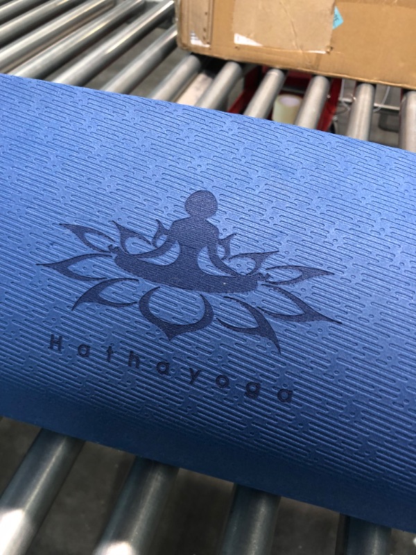 Photo 5 of Hatha Yoga Thick TPE Yoga Mat 72"x 27"x1/3 inch Non Slip Eco Friendly Exercise Mat for Yoga Pilates & Floor