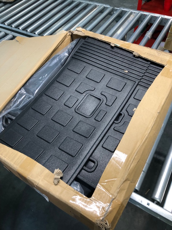 Photo 1 of Rongtaod Fit 2020-2023 Toyota Highlander Floor Mats Trunk Mat Cargo Mat Cargo Liner All Weather Back Seat Cover Protector 2022 Highlander Accessories (Trunk Mat + Backrest Mats + Floor Mats) Fit 2020-2023 Toyota Highlander Trunk Mat + Backrest Mats + Floo