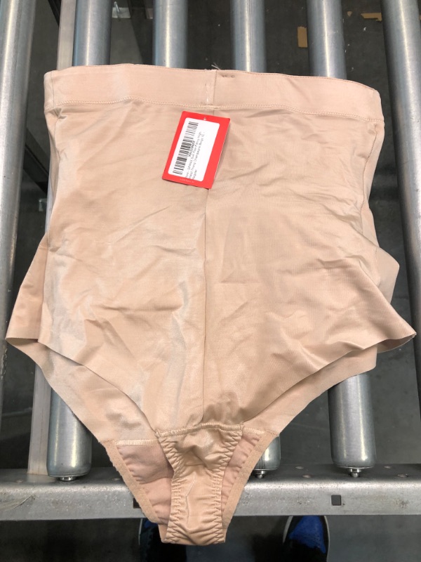 Photo 4 of SPANX Women's Suit Your Fancy High Waisted Thong X-Large Champagne Beige