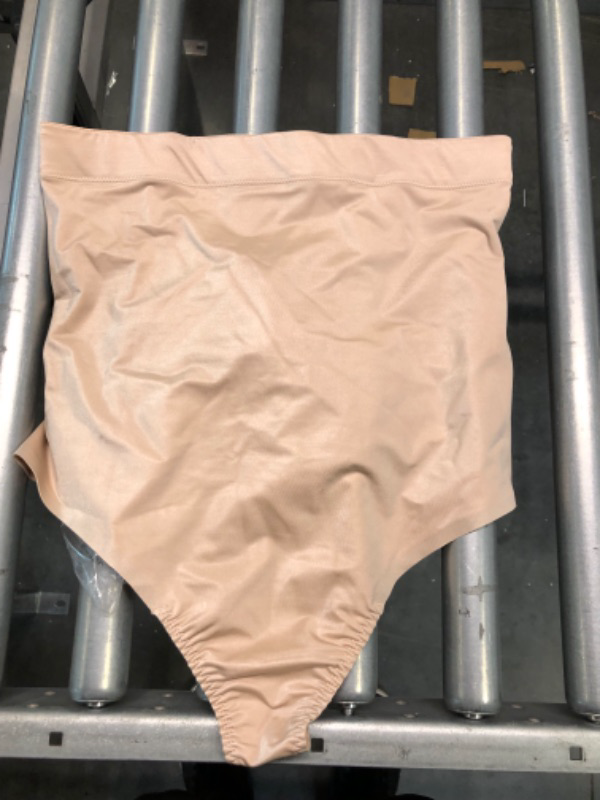 Photo 3 of SPANX Women's Suit Your Fancy High Waisted Thong X-Large Champagne Beige