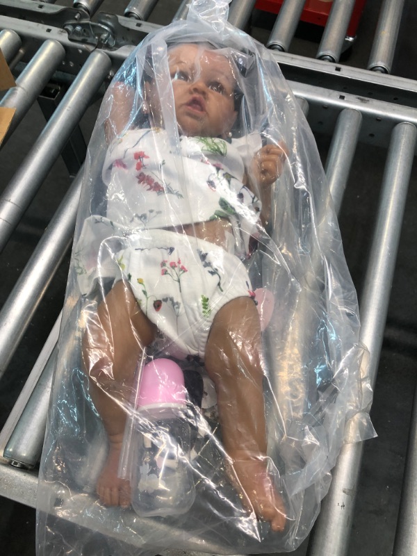 Photo 1 of JUDOLL Lifelike Reborn Baby Dolls with Soft Body African American Realistic Girl Doll 22.8 Inch Best Birthday Gift Set Assorted/ Multicolor