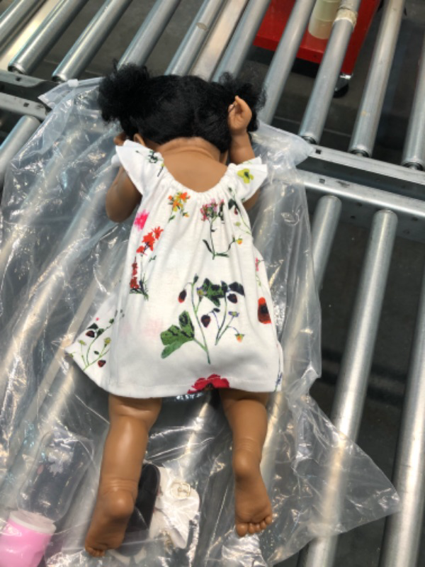 Photo 1 of JUDOLL Lifelike Reborn Baby Dolls with Soft Body African American Realistic Girl Doll 22.8 Inch Best Birthday Gift Set Assorted/ Multicolor