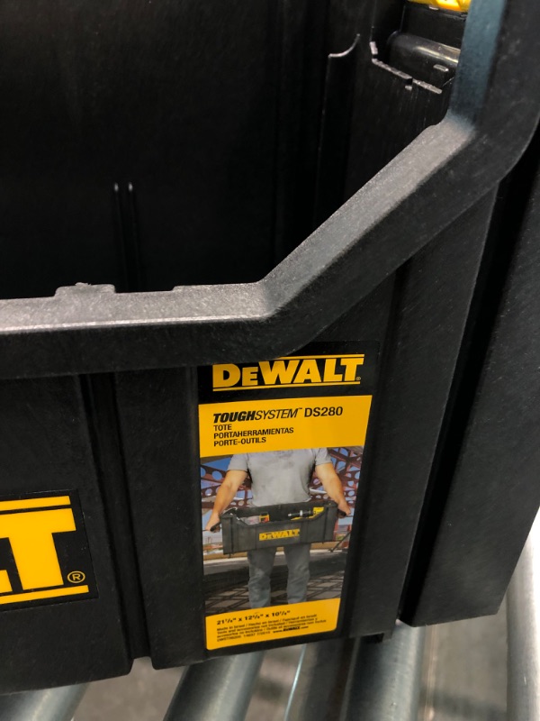 Photo 4 of DEWALT Tool Organizer, Tough System (DWST08205) Open Tote Case