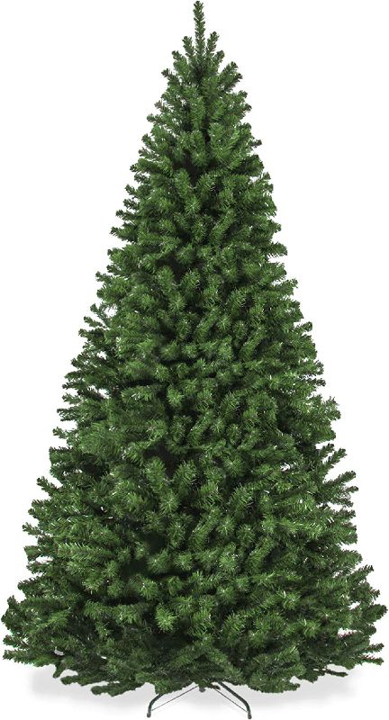 Photo 1 of  Premium Spruce Artificial Holiday Christmas Tree for Home, Office, Party Decoration, Easy Assembly, Metal Hinges & Foldable Base